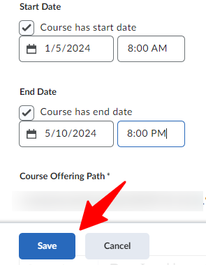How to Change Course Start and End Dates in Elearning